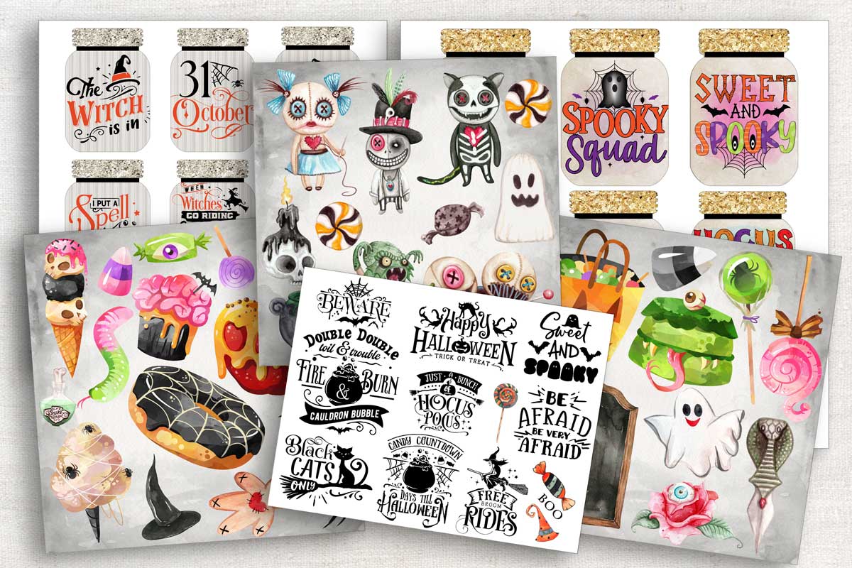 Digital Paper Collection - Happy Halloween