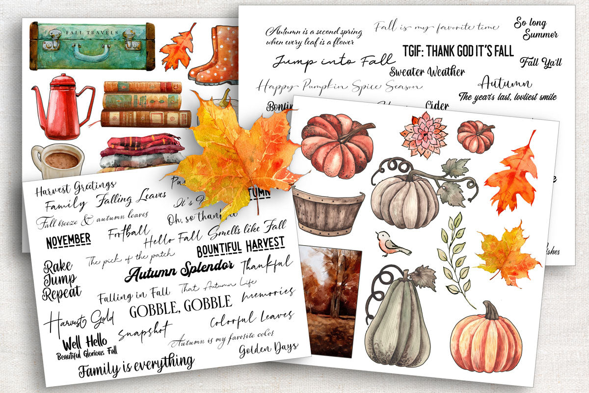 Digital Paper Collection - Harvest Gold