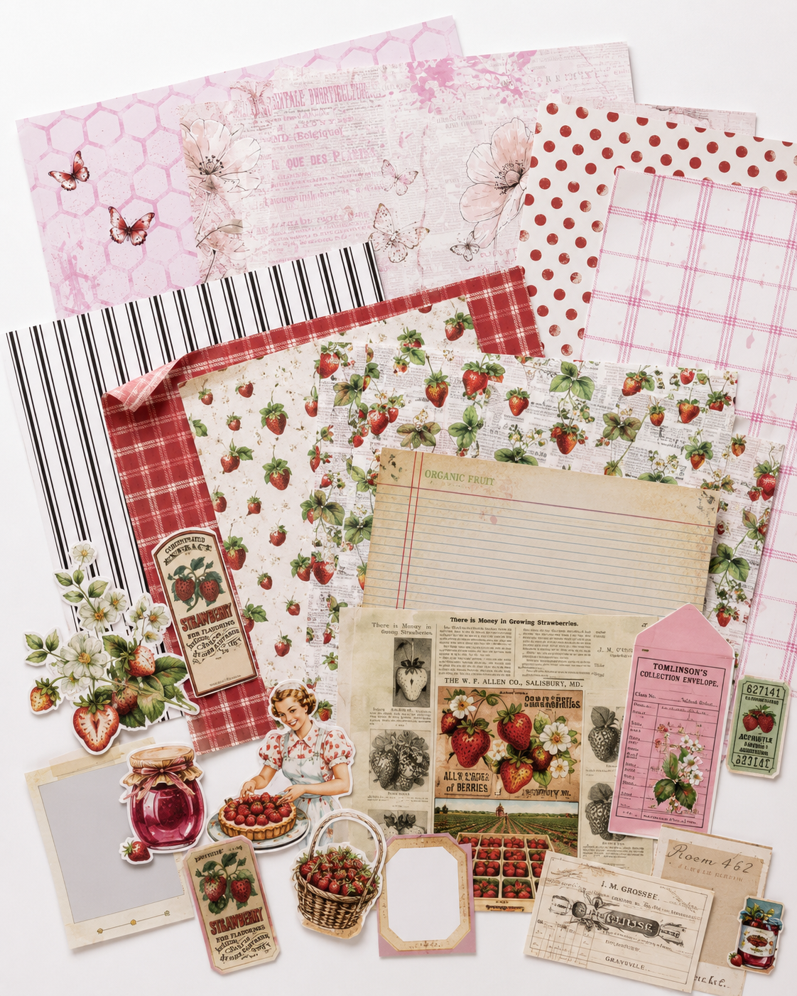 Digital Paper Collection - Berry Sweet Days