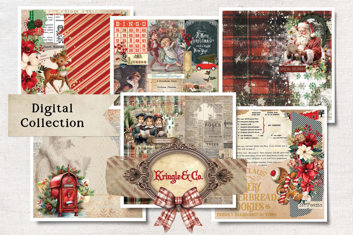 Digital Paper Collection - Kringle & Co.