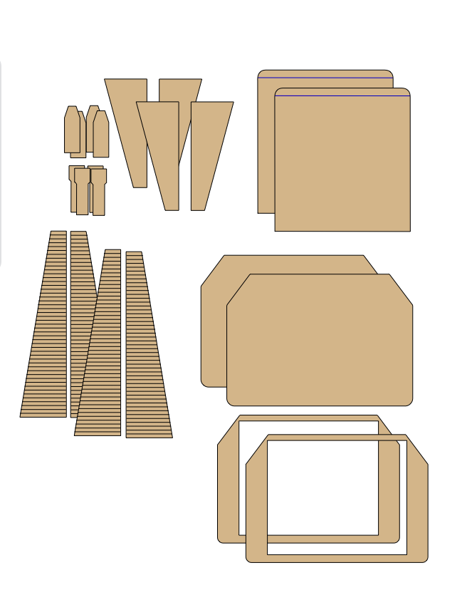 Pre-Cut Chipboard Shapes - Lola Handbag