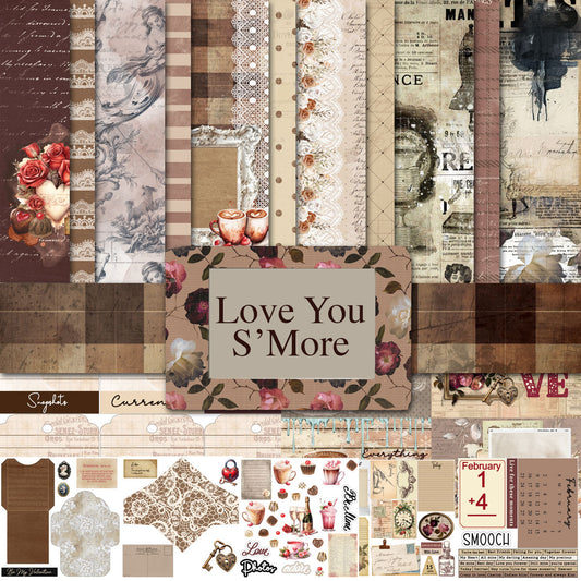 Printed Paper Collection - Love You S'More