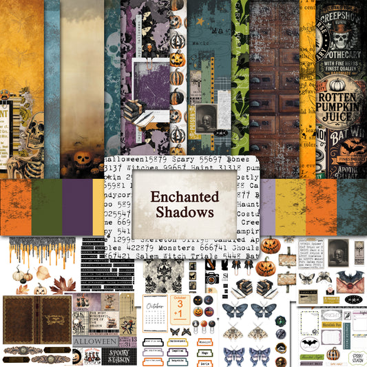 Printed Paper Collection - Enchanted Shadows - 2025 Moving Parts Minis - October