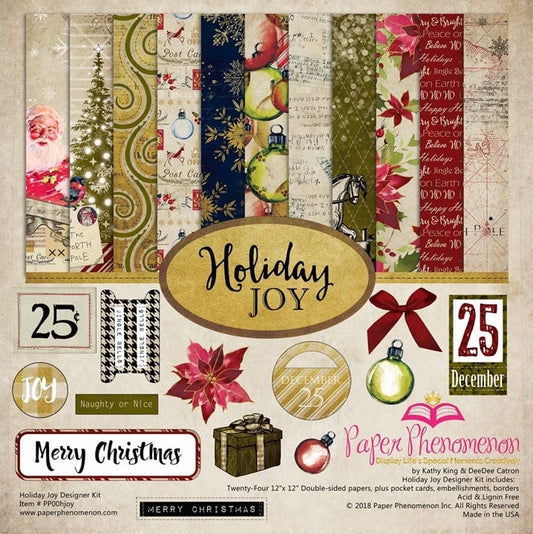 Digital Paper Collection - Holiday Joy