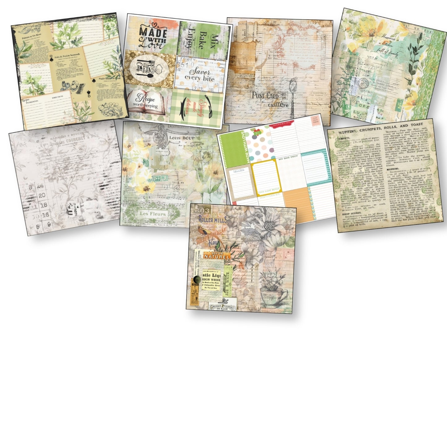 Digital Paper Collection - The Recipe Keeper