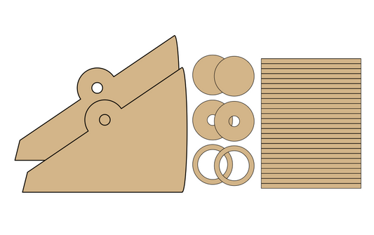 Pre-Cut Chipboard Shapes - Vintage Rolodex