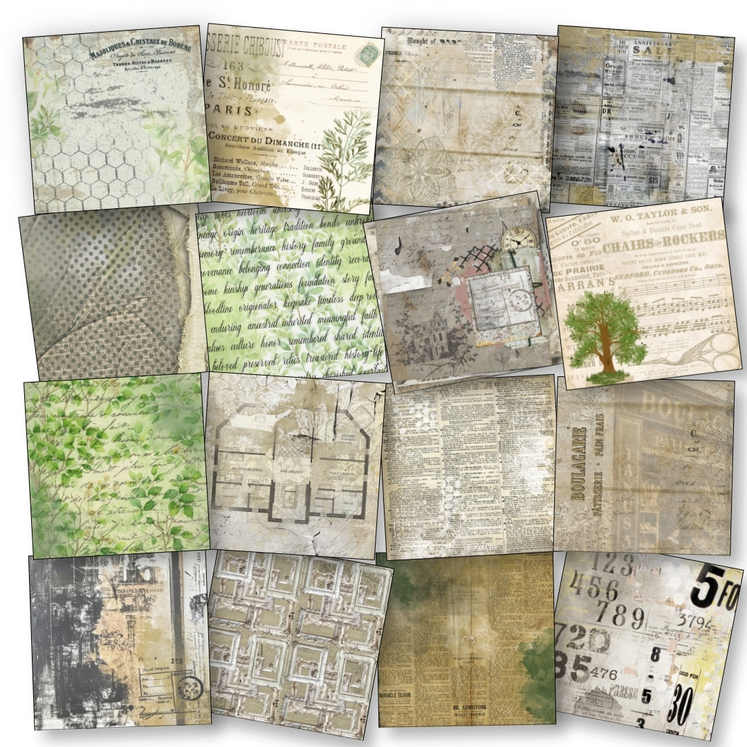 Digital Paper Collection - Rooted Stories