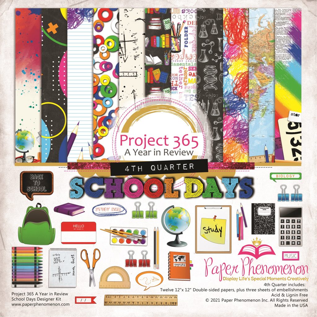 Digital Paper Collection - School Days – Paper Phenomenon