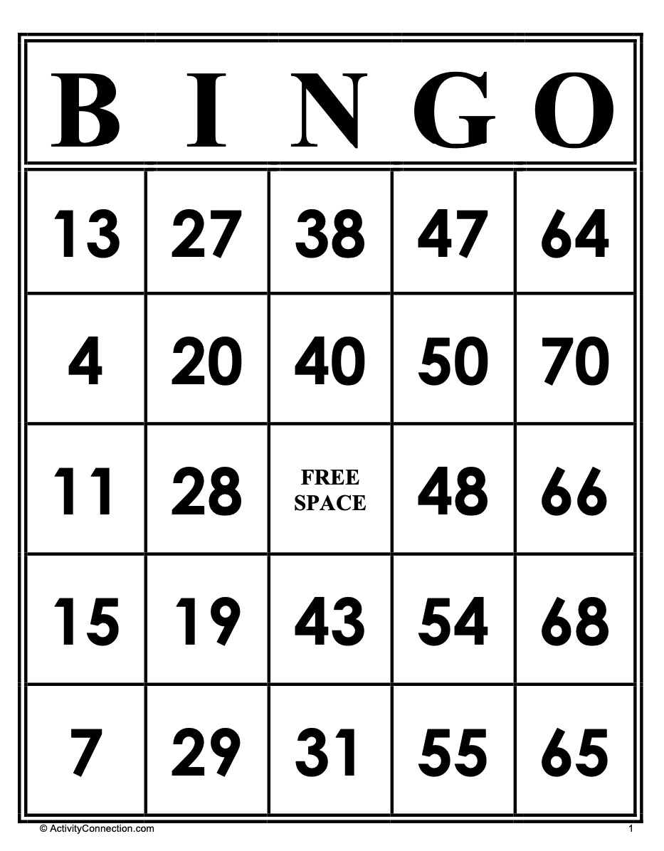 Bingo Cards