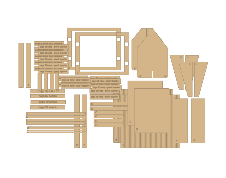 Pre-Cut Chipboard Shapes - Sophia Handbag