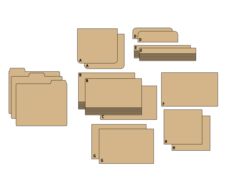 Pre-Cut Chipboard Shapes - The Journey - Train Case