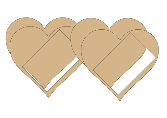 Pre-Cut Chipboard Shapes - Special Delivery - Valentine's Day Heart Box