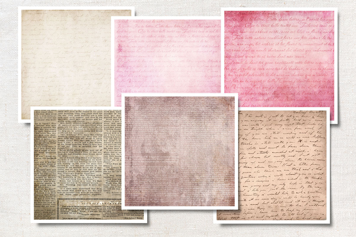 Digital Paper Collection - Sweet Romance