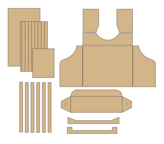 Pre-Cut Chipboard Shapes - Vintage Typewriter